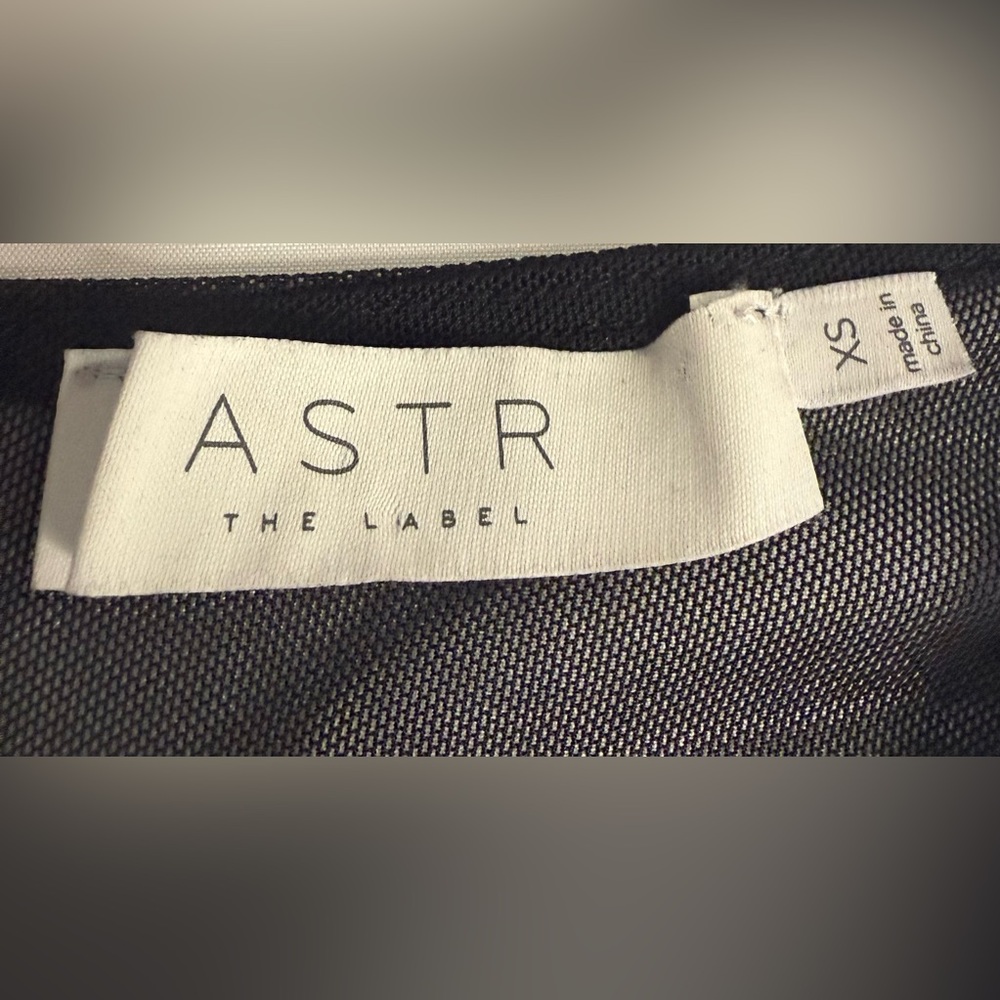 ASTR THE LABEL black sheer long sleeve crop top w/ boning Exposed Zip Size XS - Picture 7 of 14
